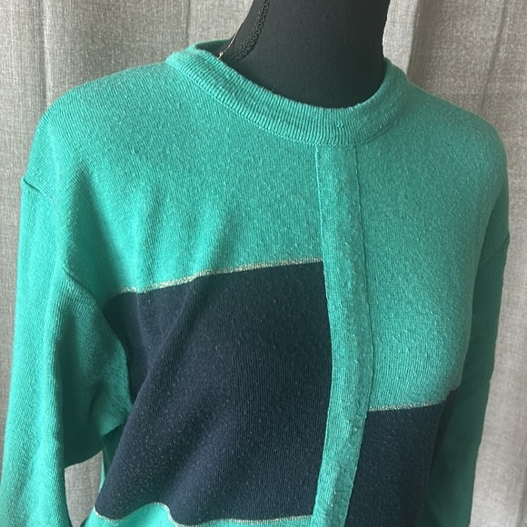 Teal and Blue Cillini Sweater - Picture 2 of 4